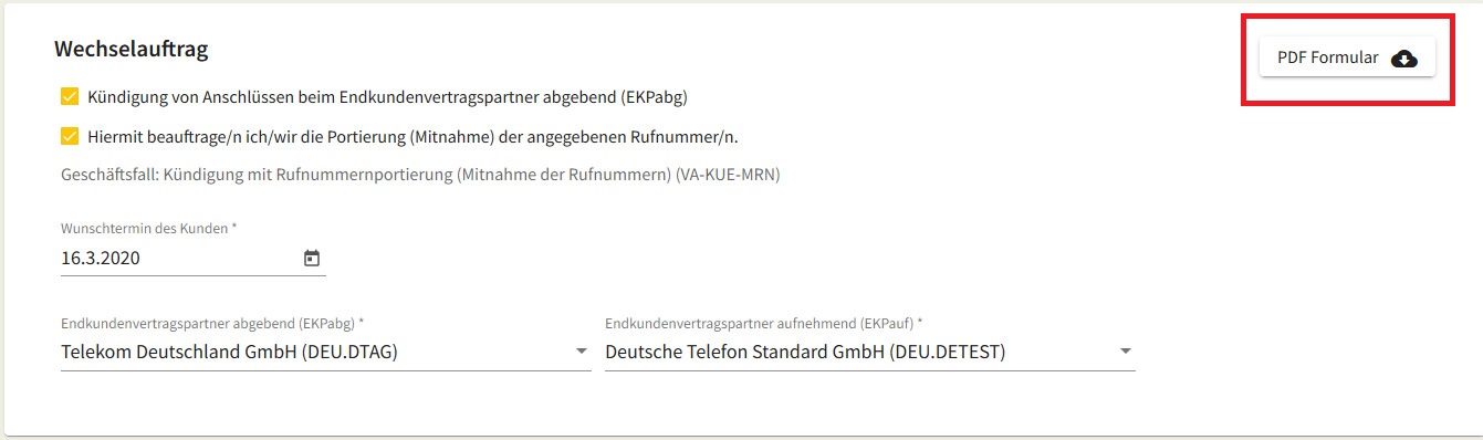 Portierung in TB OH 03 01 7 Button PDF Auftrag 200217
