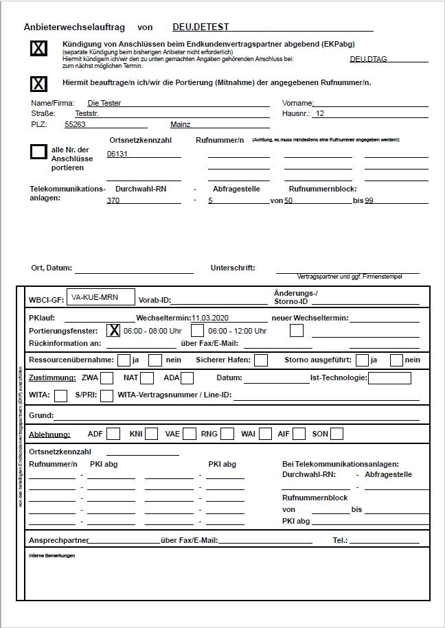 Portierung in TB OH 03 01 8 PDF Auftrag 200217
