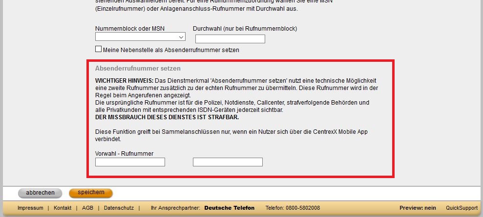 C n S OH 01 05 Ad 04 Nebenstelle editieren 191009