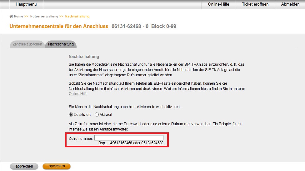 OH CentrexX Nachtschaltung 4 Bereich Nachtschaltung 1 2020 05 14
