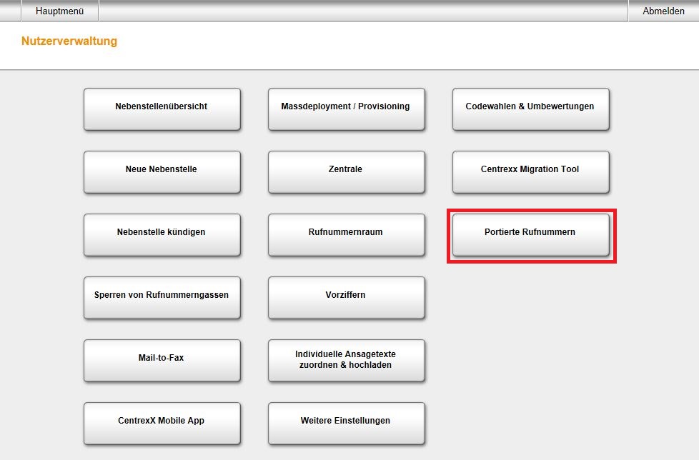 Portierte Rufnummern OH 01 05 Ad 02 Aufrufen02 190509