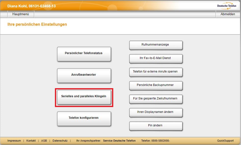 Ser par Klingeln OH 01 05 Ad Nu 02 Ser par Klingeln aufrufen Nu2 181106