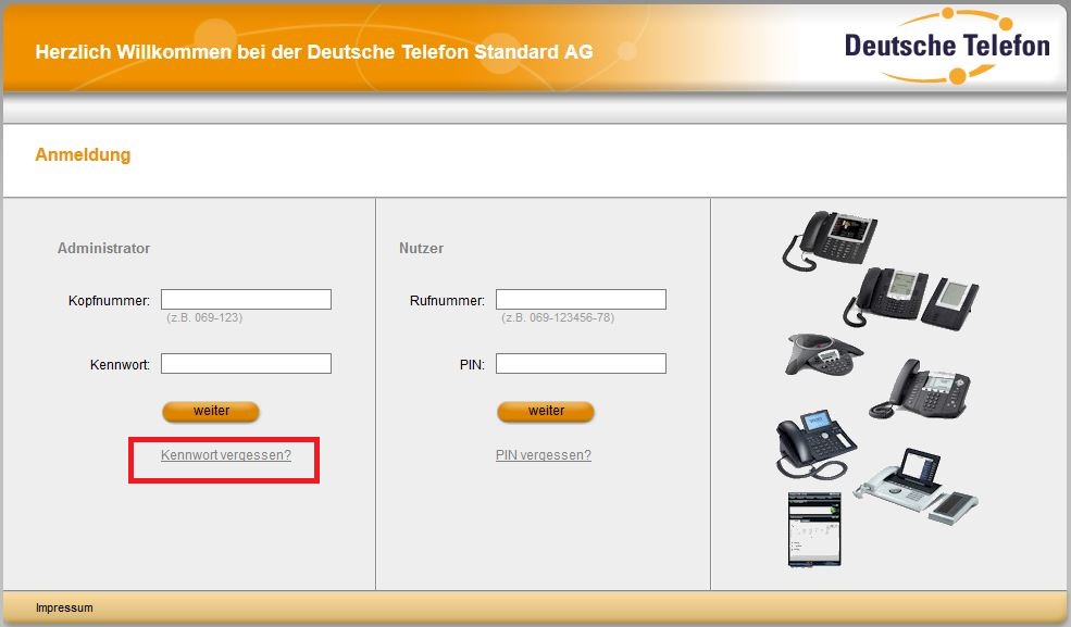 Stammdaten OH 01 04 AD 16 FAQ Kennwort vergessen 171120
